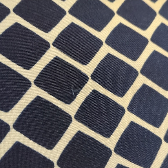 DKR Women's Stretch Blue and White Diamond Pattern Sleeveless Dress Large - Picture 10 of 14